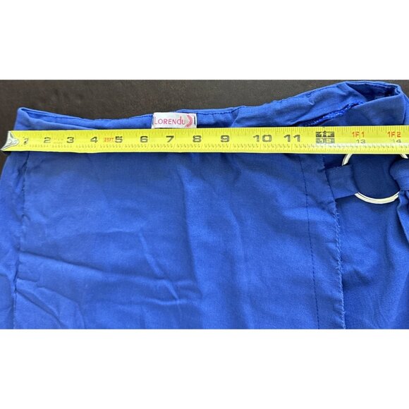 Vintage Lorendu Womens Blue Wrap Skort With Ring Detail Size L - Picture 6 of 7